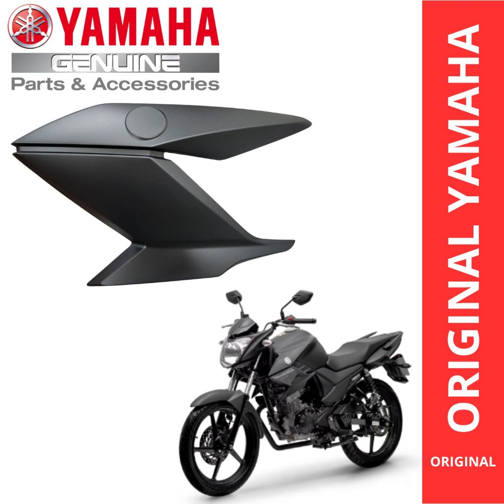 ABA TANQUE TOMADA DE AR ESQUERDA PRETA YS FAZER 150 2022 2023 2024 2025 ORIGINAL YAMAHA
