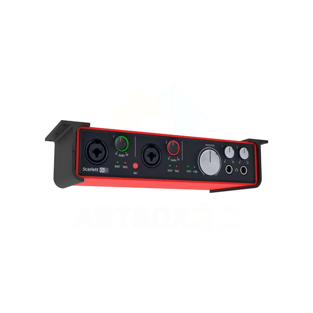 Suporte Para Fixar Focusrite Scarlett 6i6 Por Baixo Da Mesa