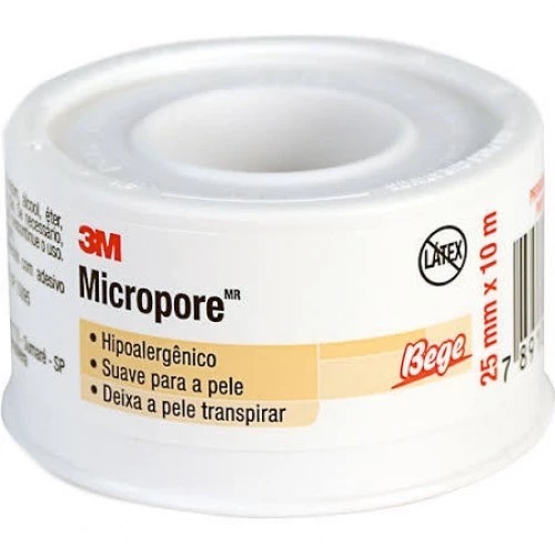 Fita Micropore 25mmX10m - 3M (BEGE) em Oferta na Shopee