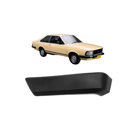 Ponteira Longa do Para-choque Dianteiro - Ford Corcel II Belina 78 a 86 - Pampa até 97 - Lado Direito - J40412/ 033030
