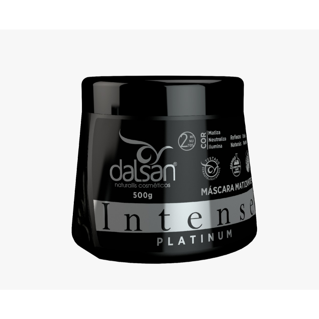 Mascara Matizadora Intense Platinum 500g Dalsan em Oferta na Shopee