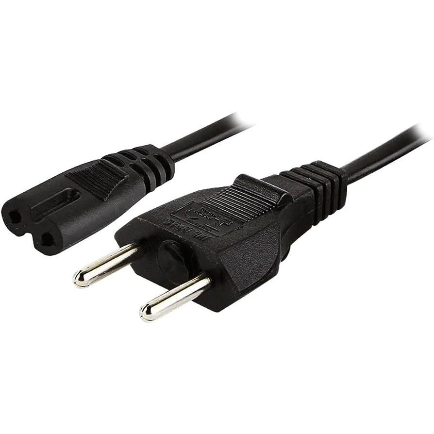 Cabo De Energia Bipolar Para PS3 PS4 Impressora TV Rádio 1 Metro