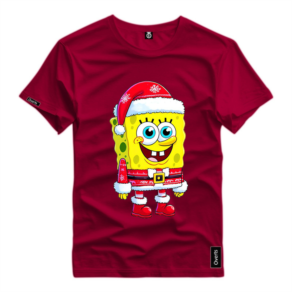 Camiseta Estampada Bob Esponja Personagem Infantil Desenho Animado Blusa 100% Algodão Premium