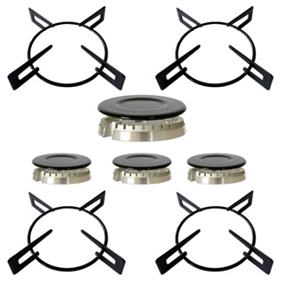Kit 4 Grelhas Trempes com Queimadores e Espalhadores Para Chamalux Cooktop 4 Bocas em Oferta na Shopee
