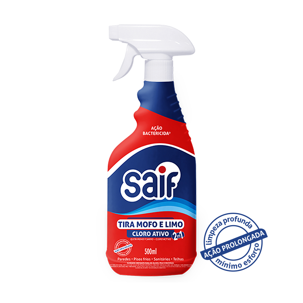 Tira Mofo e Limo Gatilho 500ml Saif Paredes Gesso e Rejuntes em Oferta na Shopee