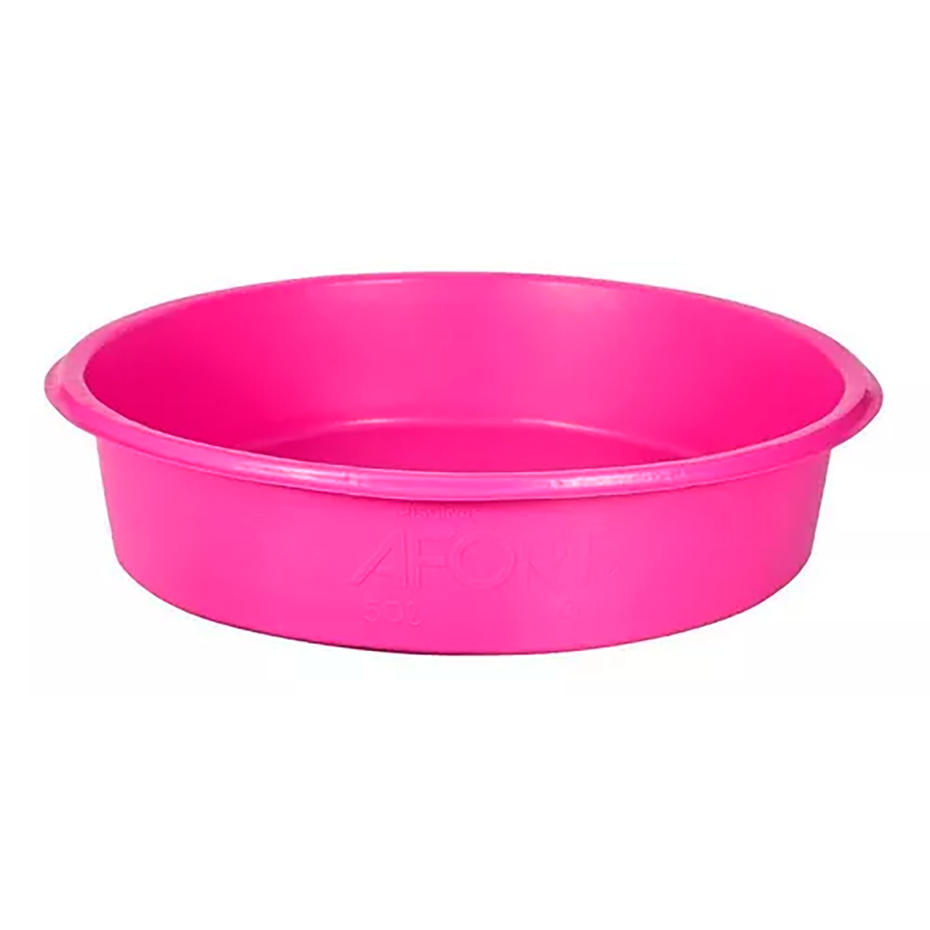 Piscina Redonda Rosa Polietileno 50l Afort - Mom & Baby