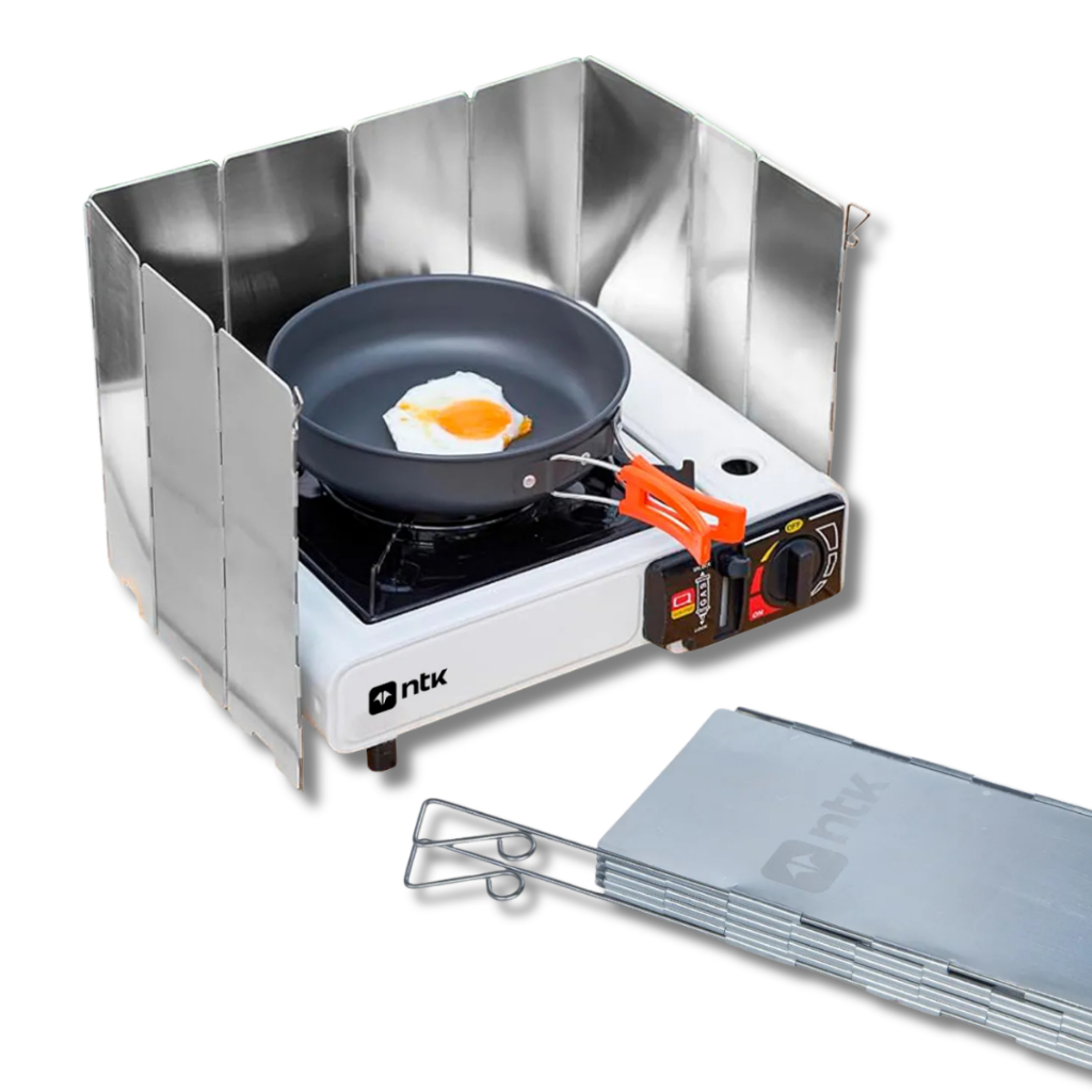 Protetor De Vento Para Fogareiro Wind Shield Nautika Camping em Oferta na Shopee