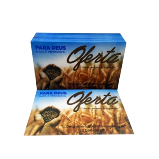 ENVELOPE PARA DIZIMO , CAMPANHA E OFERTAS PACOTE COM 100 UNIDADES COD 11 em Oferta na Shopee