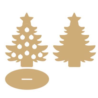 kit arvore de natal para enfeite com base 3mm
