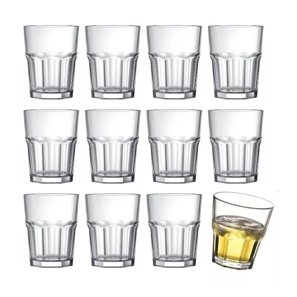 Jogo copos dose Bristol 60ml, vidro Nadir p/Bebidas shot, tequila, cachaça e outras.