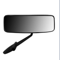 ESPELHO RETROVISOR INTERNO VW FUSCA 67/75 PRETO 3 FUROS RETROVEX RX6663