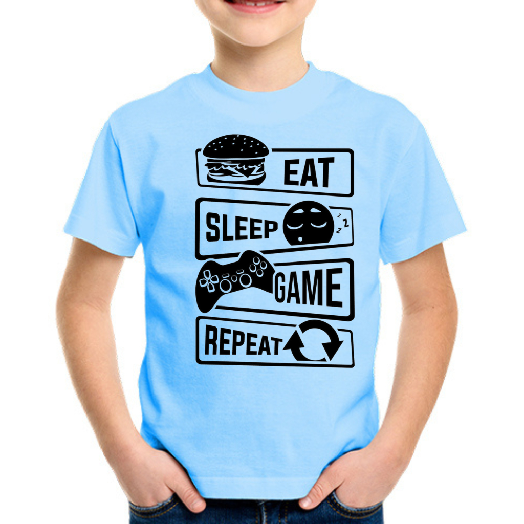CAMISETA   JUVENIL VARIOS MODELOS GAMER CONTROLE PLAY BLUSA MANGA CURTA  MENINO UNISEX MODA INFANTIL