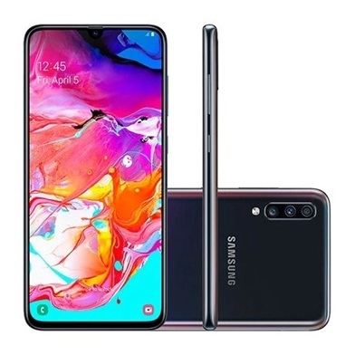 Smartphone Samsung Galaxy A70 Dual SIM 128GB 4G Câmera Tripla 6GB RAM - Exposição