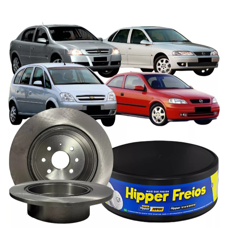 Par Disco Freio Traseiro Solido Gm Astra Meriva Vectra