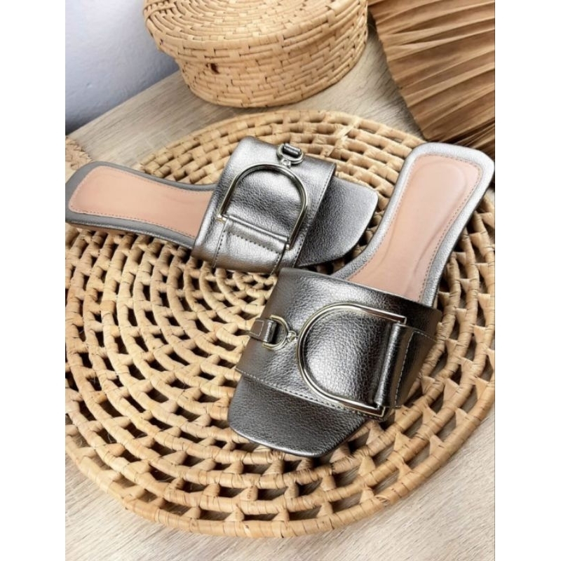 Rasteira Confort Feminina Onix em Oferta na Shopee