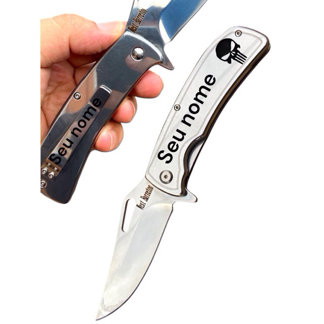 Canivete de Bolso Personalizado Monobloco Premium Tático