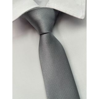 Gravata Cinza Medio Slim Riscadinha em Oferta na Shopee