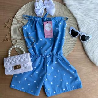 Macaquinho Estampado Infantil Meninas 2 a 8 anos em Oferta na Shopee