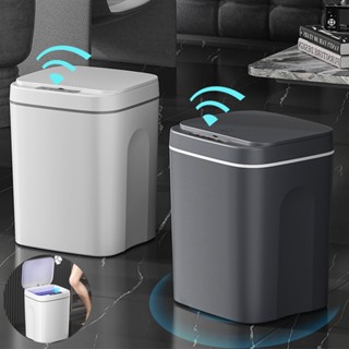 12L Lixeira Sensor Automática Inteligente de Banheiro Cozinha Escritório com luz azul em Oferta na Shopee