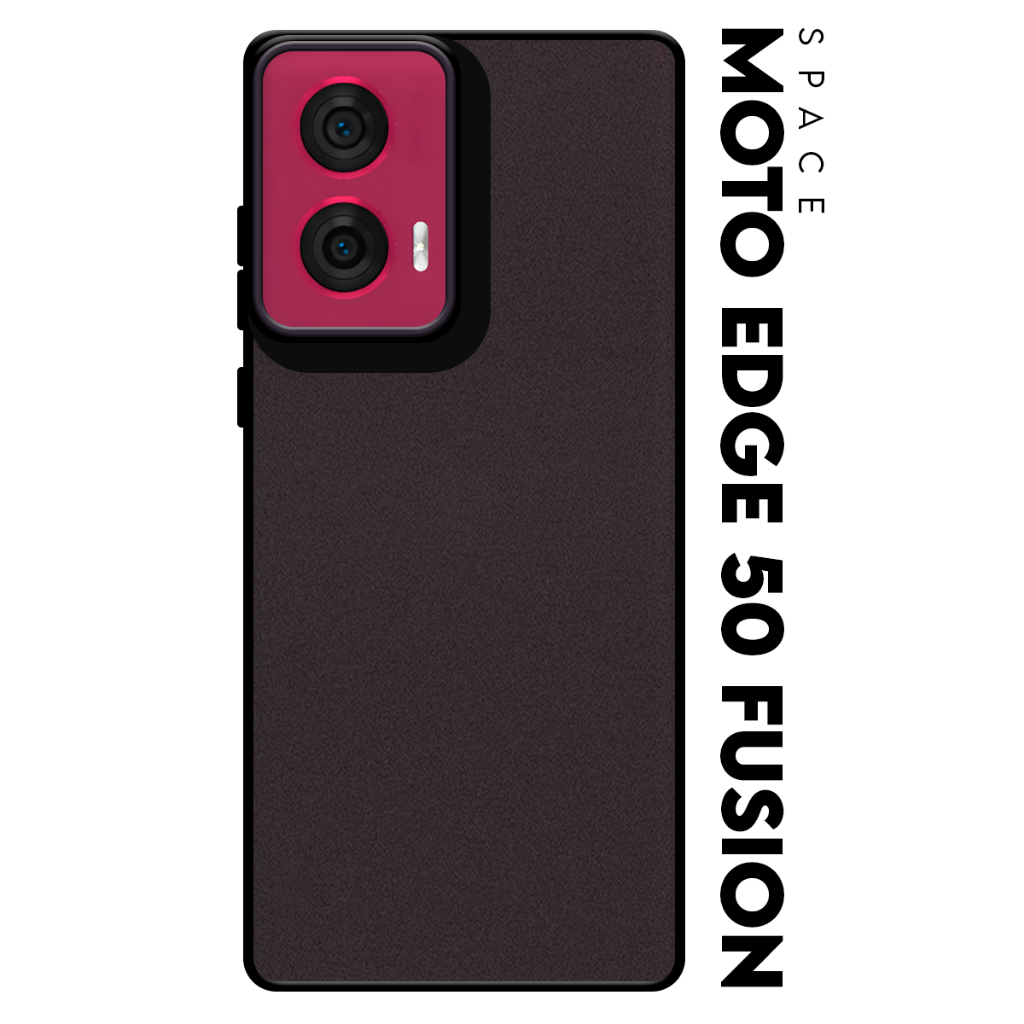 Case Capinha Case Anti Impacto Space Acrílico Fumê Protetora para Motorola Moto Edge 50 Fusion Xt2429 tela 6.7 pol.