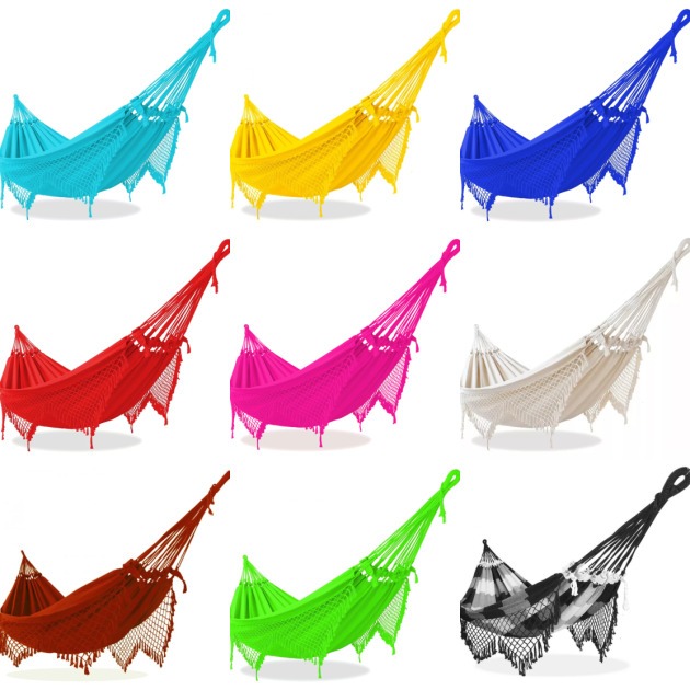 REDE DE DESCANSO CASAL DORMIR MUITAS CORES LUXO GRANDE PERNAMBUCANA GIGANTE PROMOÇÃO