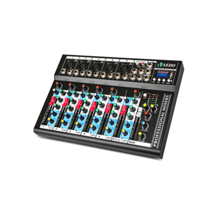 VEDO 7 Canais Profissional Mixer Portátil Mixagem De Som Console Play Record Reprodução De Computador Mini Mixer em Oferta na Shopee