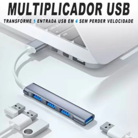 Hub Usb Type-c 4 Portas Usb 3.0 5 Gbps ming em Oferta na Shopee