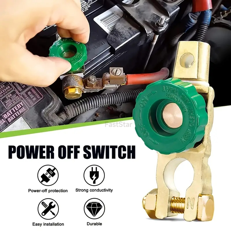 Terminal Bateria Conector Corta Corrente Chave Geral Conector Carro Neutro