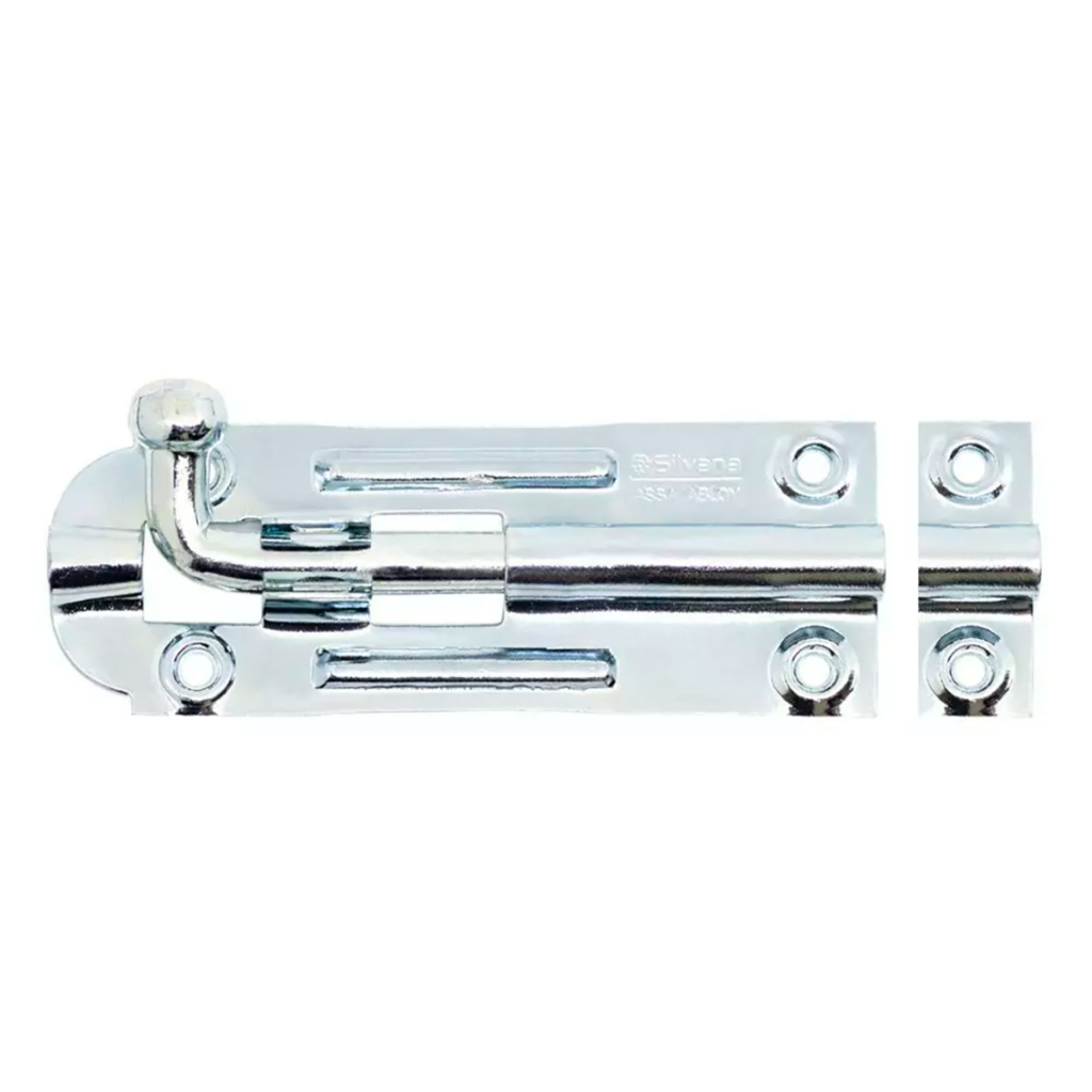 Kit com 12 Trinco Ferrolho 2,5" 500 Silvana em Oferta na Shopee