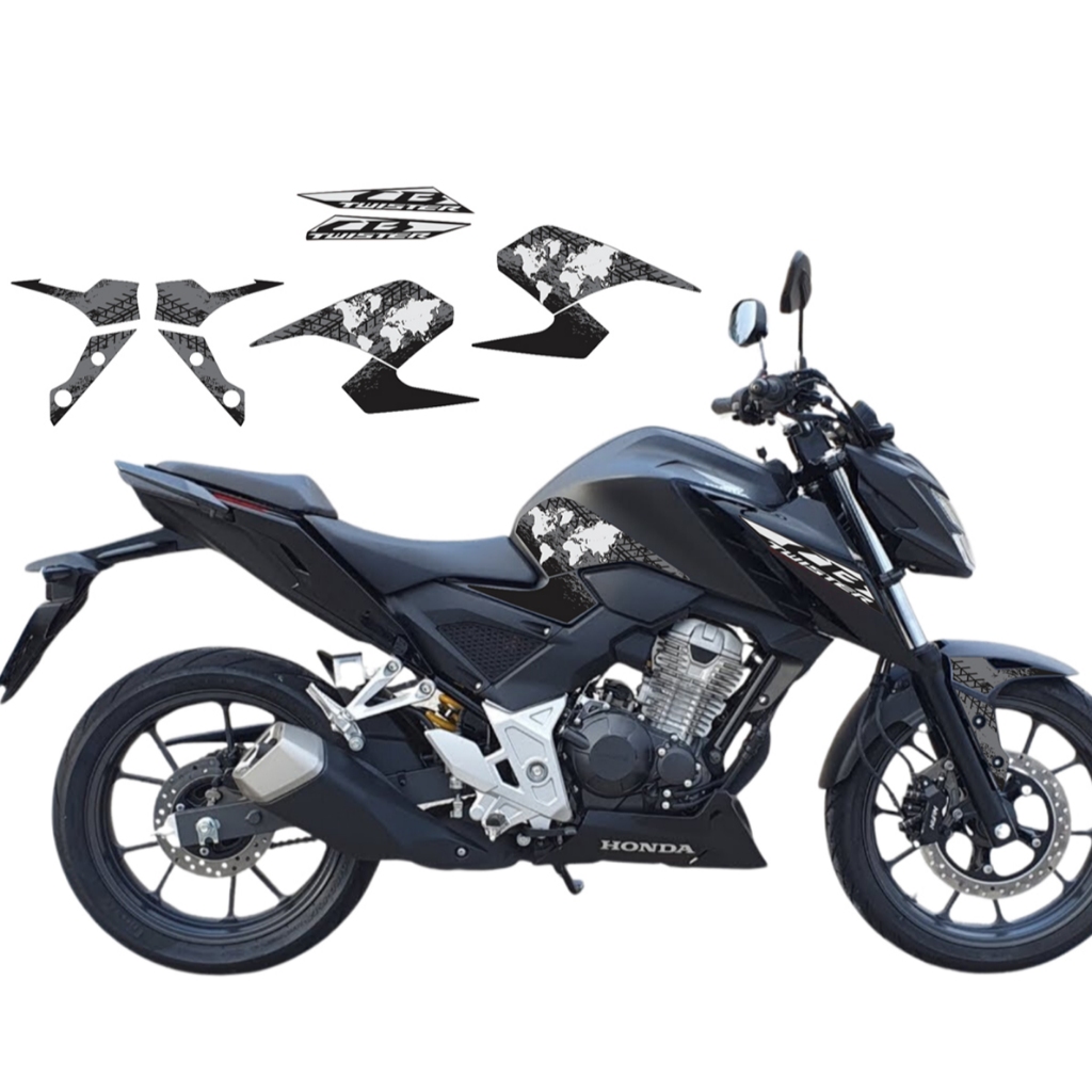 Adesivo Vinil Kit Faixa Grafismo Carenagem M59 Moto Cb 300 F