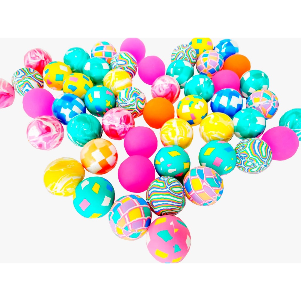Bolinha Pula Pula 45MM Colorida Pacote Com 25 Bolinhas Para Maquina De Venda Vending Machine em Oferta na Shopee