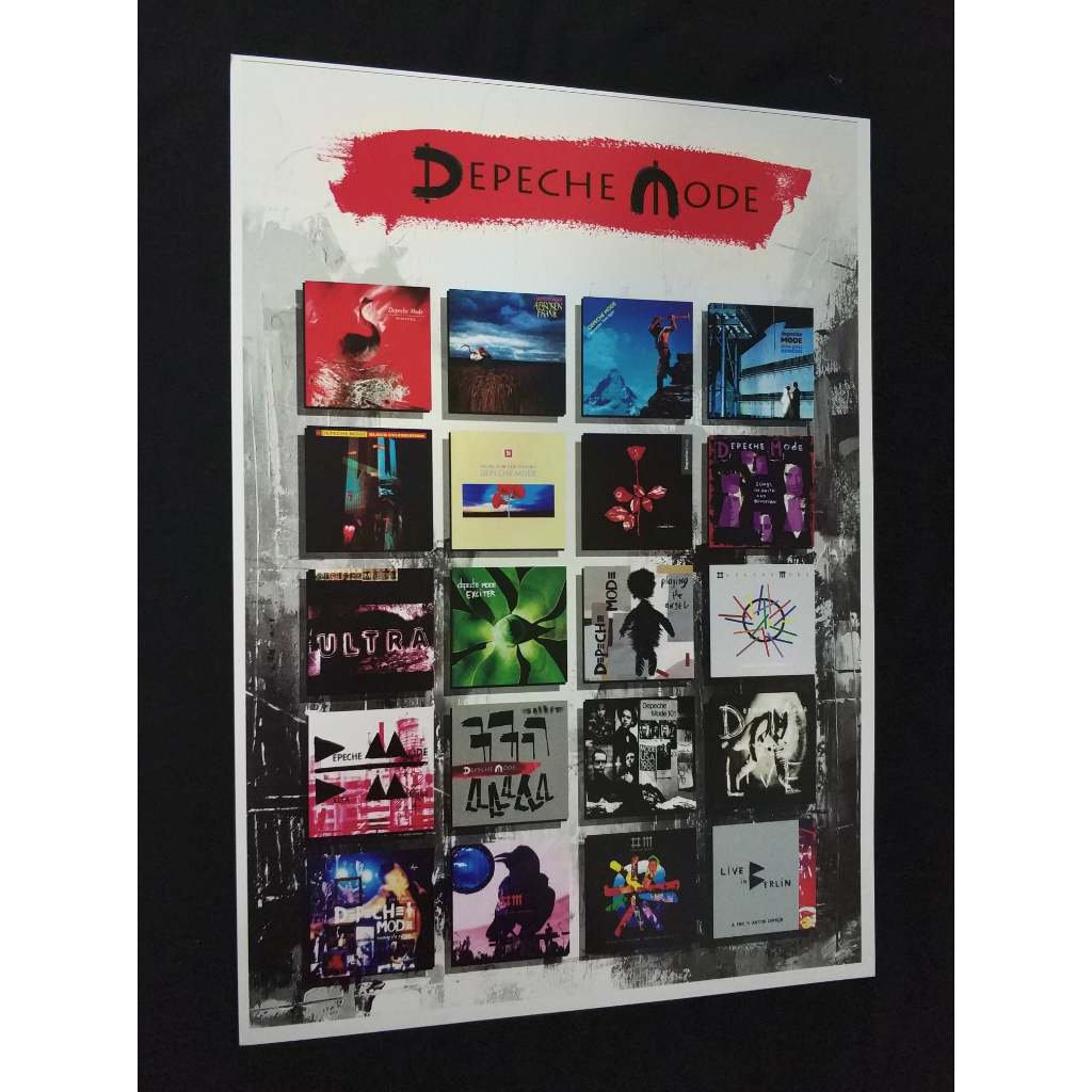 Pôster decorativo Depeche Mode banda cartaz música eletrônica imagem vinil Depeche Mode