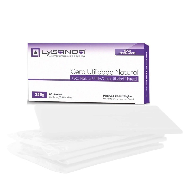 Cera Utilidade Natural c/ 5 Lâminas - Lysanda