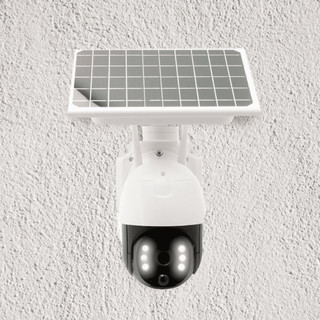 Câmera Segurança Solar Externa Visão Noturna PTZ 320° Sensor PIR Áudio 2 Vias Wi-Fi 2.4G em Oferta na Shopee