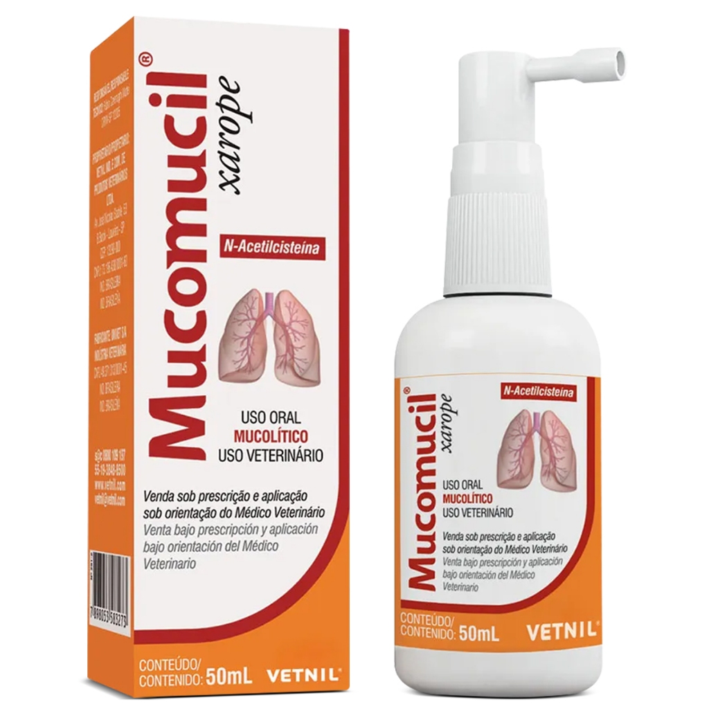 Mucomucil Xarope 50 Ml - Vetnil em Oferta na Shopee