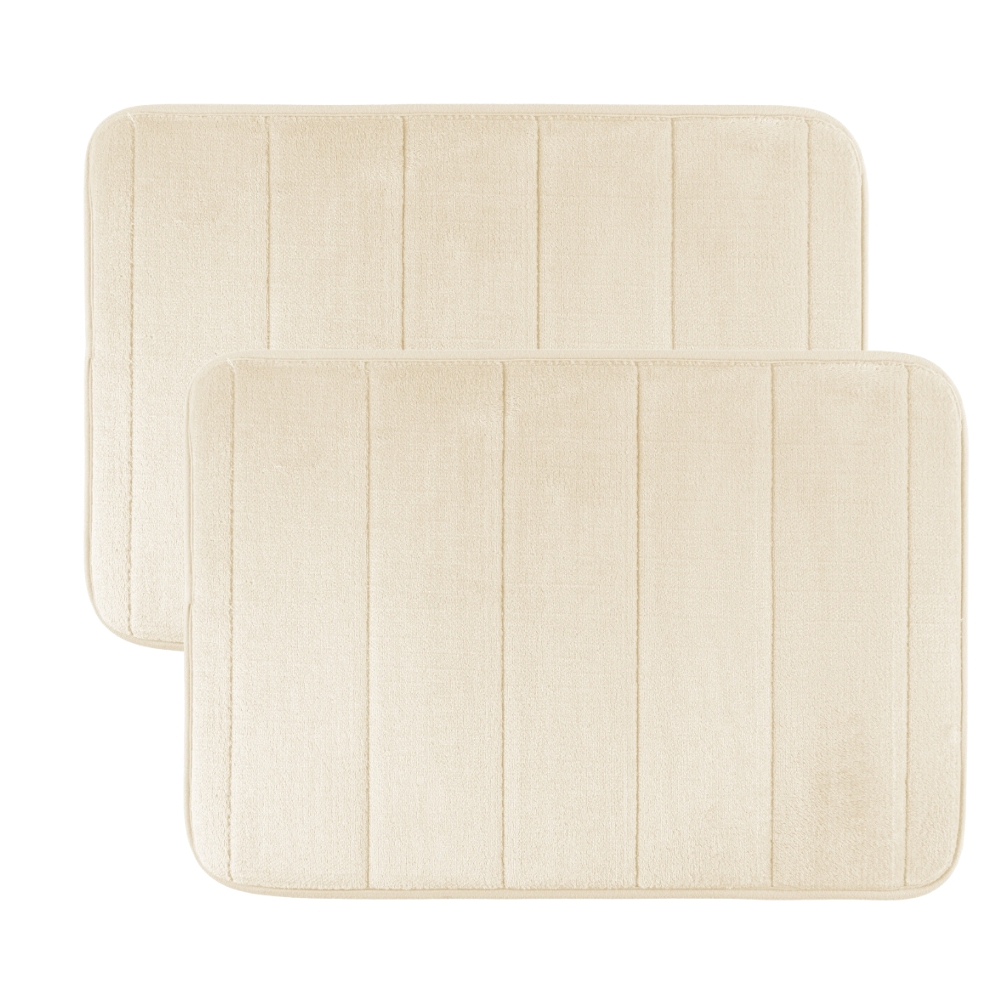 Kit 2 Tapetes Ultra Soft Absorvente Antiderrapante 60x40cm Flannel Veludo em Oferta na Shopee