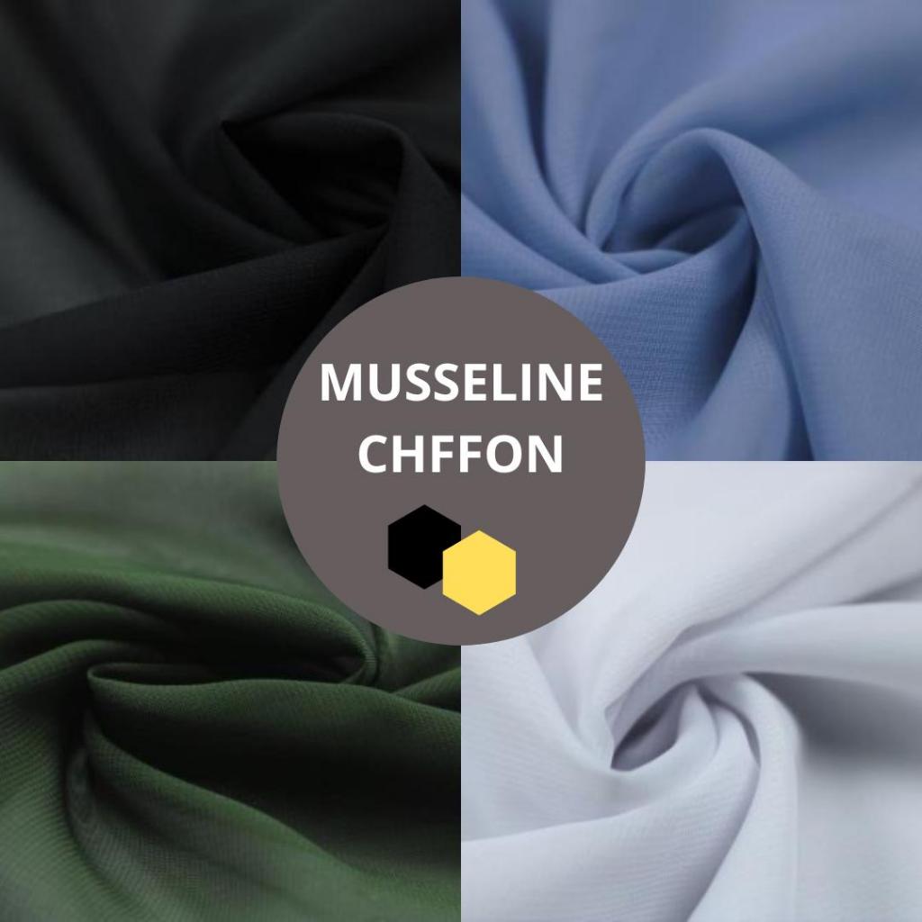 6 Metros Tecido Musseline Chiffon Lisa 6mts comp. x 1,50mts larg.