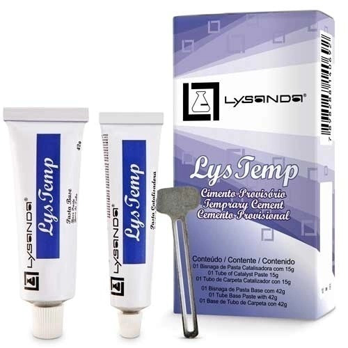 Cimento de Zinco - Cola Coroa Provisório Dentes - LysTemp - Lysanda em Oferta na Shopee