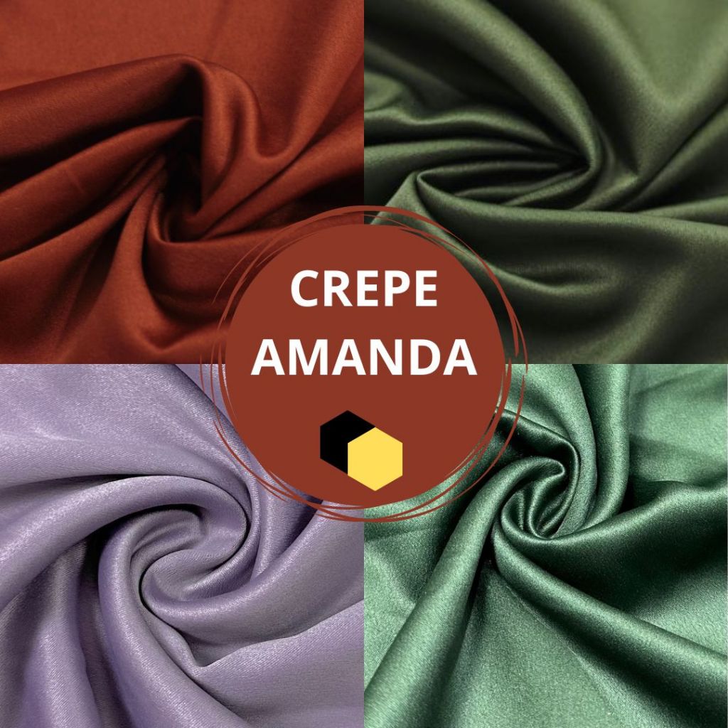 1 Metro Tecido Crepe Amanda 1mt comp. x 1.50mt larg. em Oferta na Shopee
