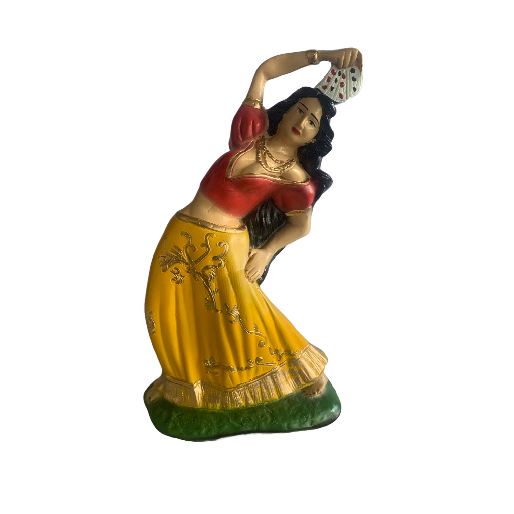 Cigana do baralho escultura cigana cartomante rainha das cartas