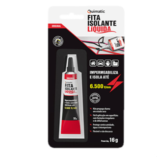FITA ISOLANTE LIQUIDA BISNAGA PRETA QUIMATIC em Oferta na Shopee