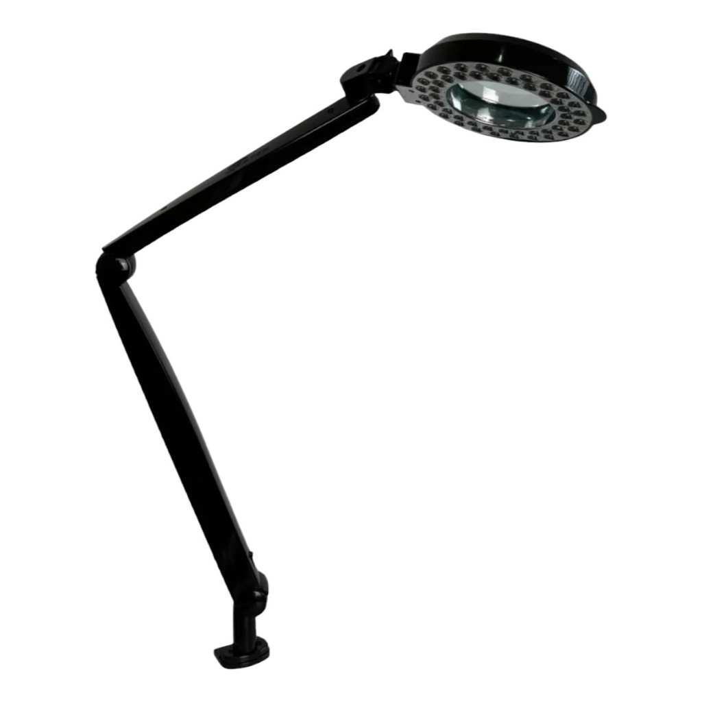 Lupa 4x Luminária Led Luz Ultra Light Apoio Articulável Manicure Apoio Mesa Autovolt Estek
