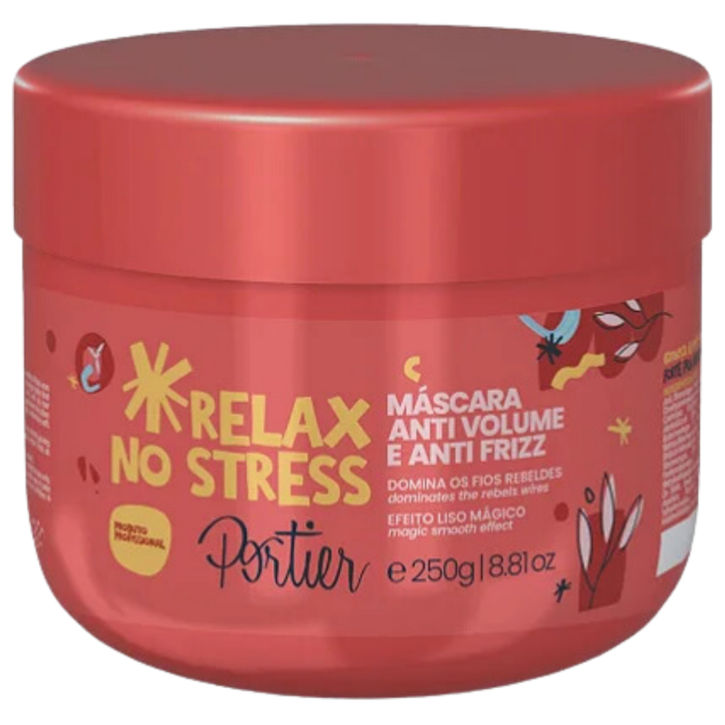 Portier Relax no stress - Máscara anti volume e anti-frizz 250g Original!