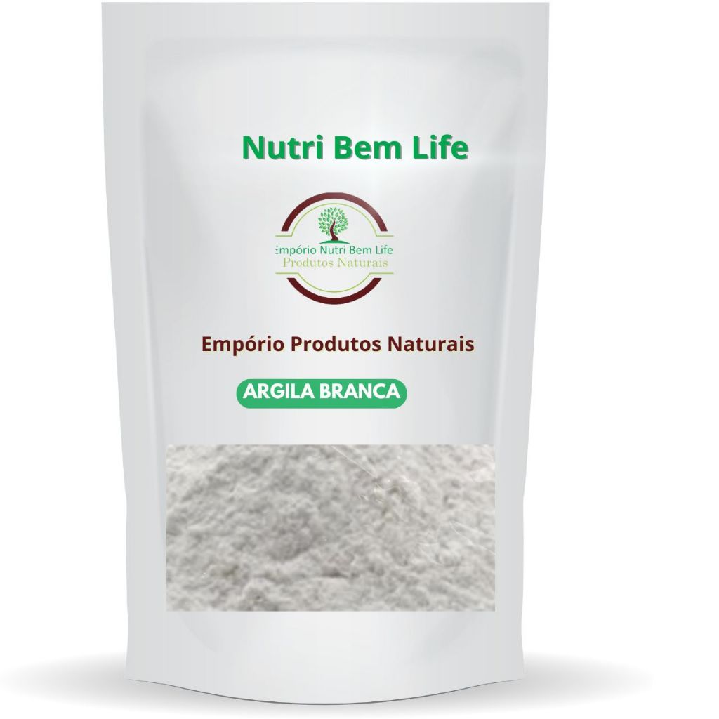 Argila Branca em pó 100% Pura