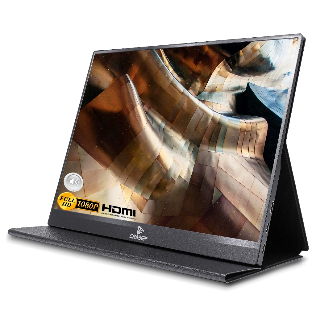 Monitor Portátil Ultra Slim Fino IPS Gamer 15.6 Polegadas 1080p Full Hd Áudio Estéreo Peso Leve Com Proteção Dos Olhos