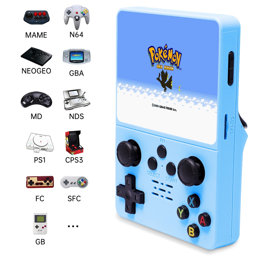 Console Portátil R35s Com Mais de 15.000 Jogos Tela IPS 3.5 Polegadas Mini Vídeo Game 64GB Ultra Clássico