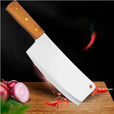 Imagem Cutelo Cozinha Faca Cortar Osso Açougueiro Machadinha Profissional Resistente