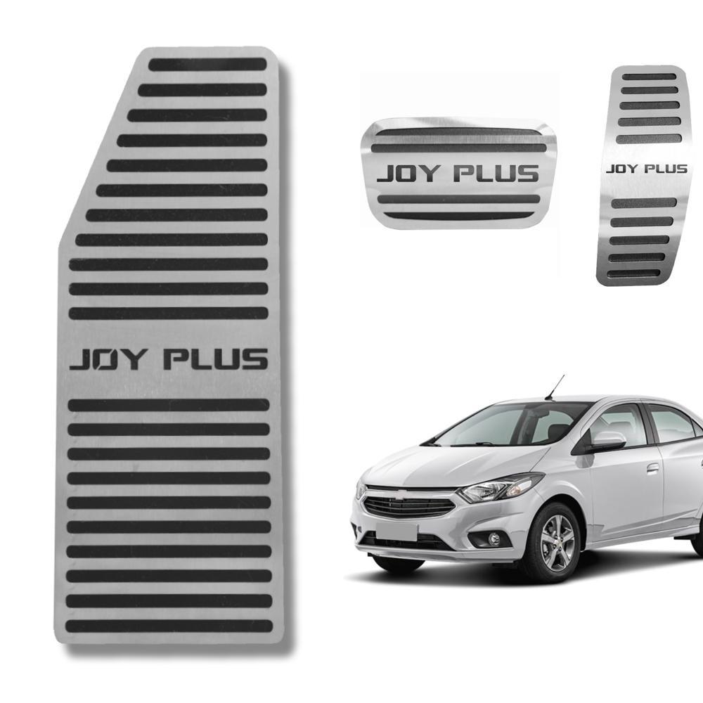 Kit Descanso De Pé + Pedaleira Aço Inox Chevrolet Joy Plus Automático