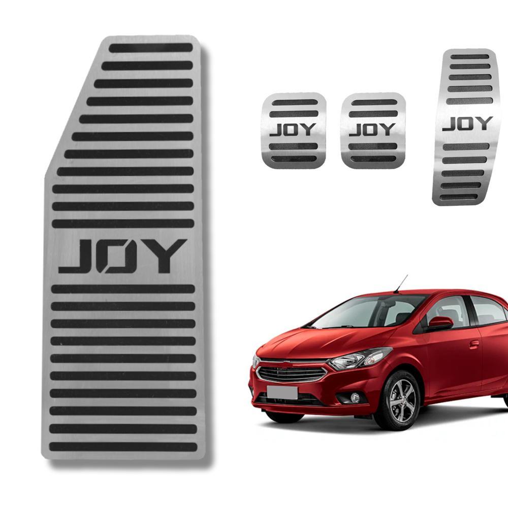Kit Descanso De Pé + Pedaleira Aço Inox Chevrolet Joy Manual