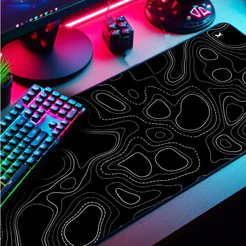 Mouse Pad Gamer Abstrato Marca Muleka Borda Costurada Diversas cores e Tamanhos